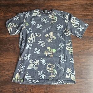 Vintage Y2K South Pole AOP T-shirt size Large